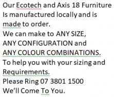 Ecotech And Axis 18 Furniture